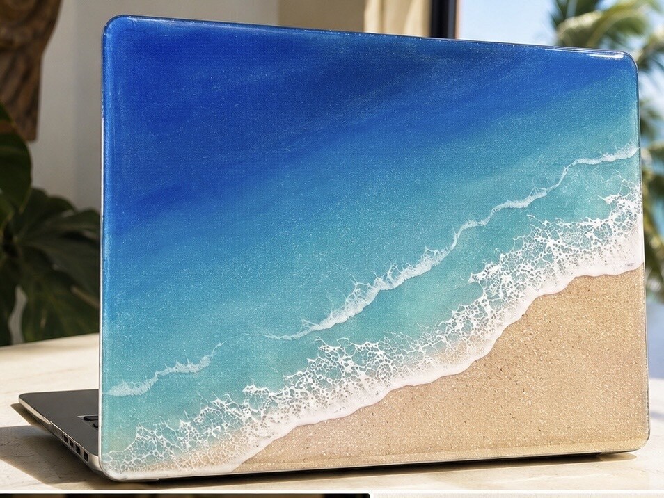 南国感じるPCカバー作成します MacBookやノートPCのカバーを海デザインで制作します イメージ2