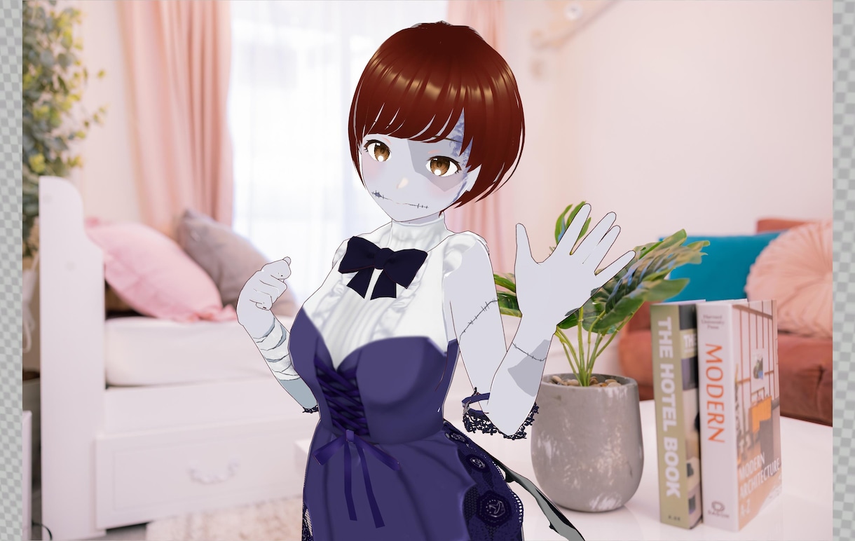 SNS向けのバーチャルアイドルスタッフを制作します 顔出しキャラで告知効果UP！いつでも笑顔キャラで手間なし！ イメージ3