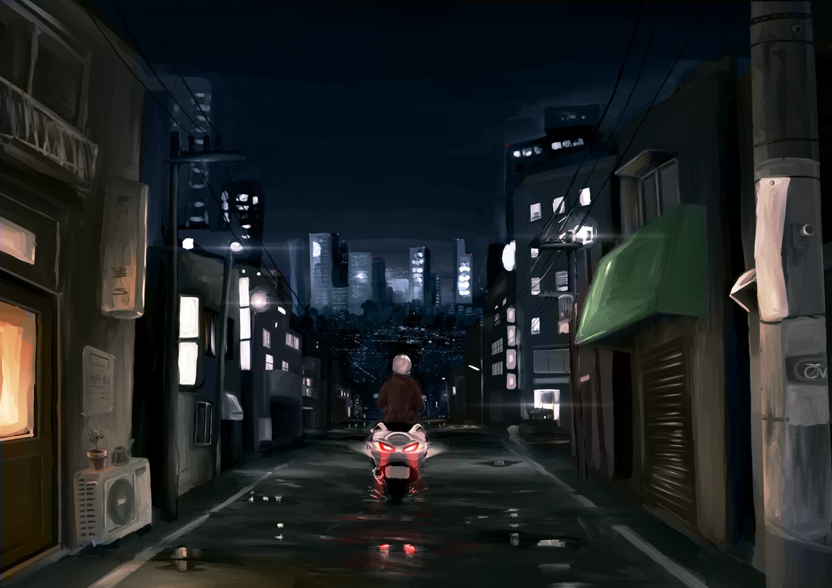 背景・風景にこだわった一枚絵を描きます エモい、懐かしい、などお好みの雰囲気を表現します！ イメージ9