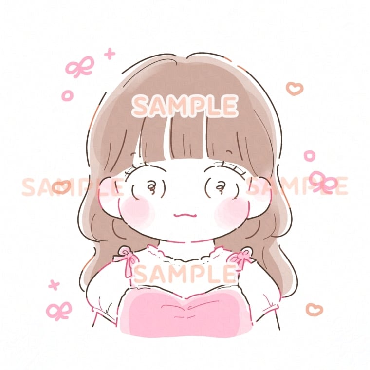 1人用♡お写真からゆるふわ似顔絵をお描きします 記念日のプレゼントや思い出作りにどうぞ♪ イメージ1