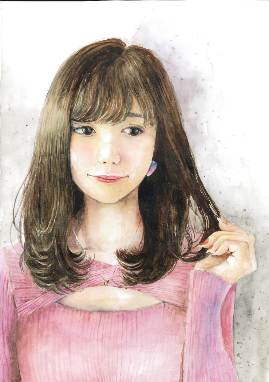 リアルで繊細✨美しい似顔絵を作成いたします 世界でたった一枚の似顔絵を作成します。大切な方のプレゼントに イメージ4