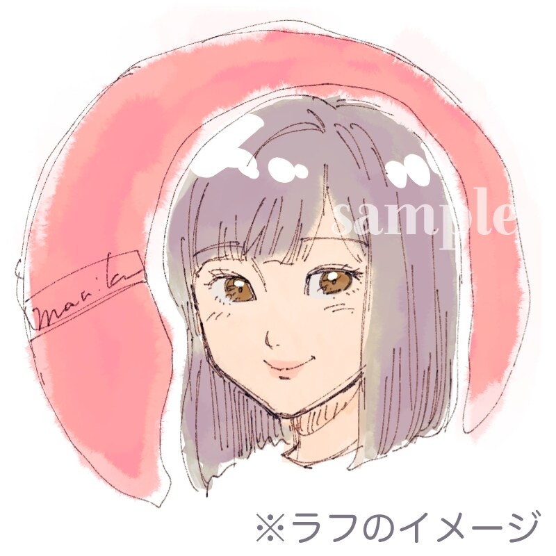 ほんのり似ている似顔絵アイコン描きます 絵柄は2種類。お好きな方を選べます！ イメージ9