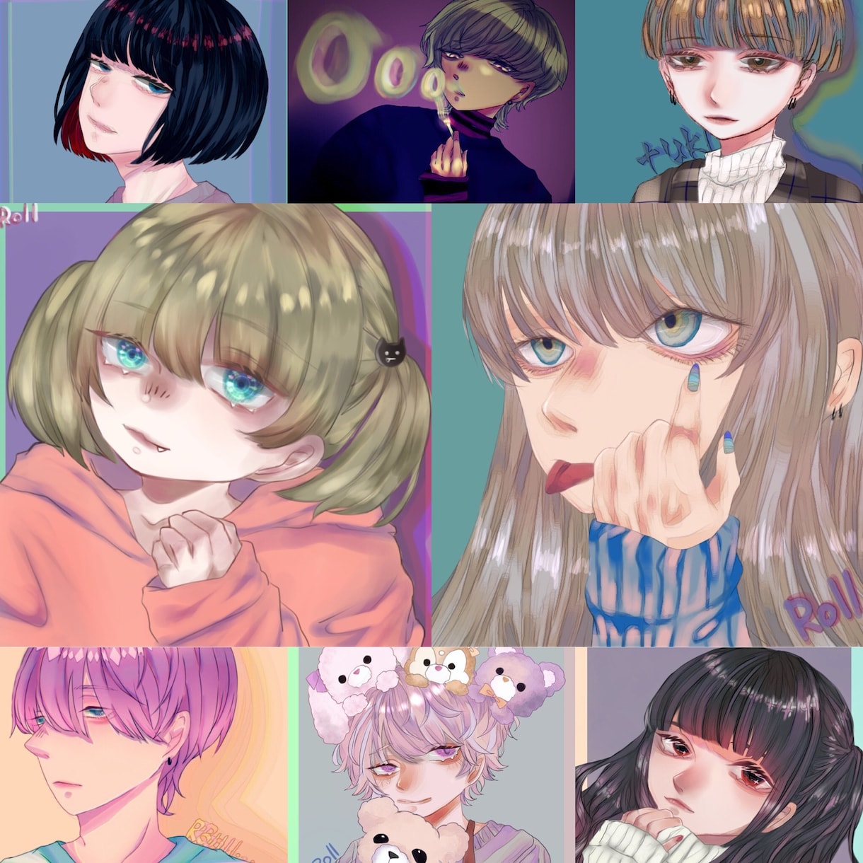 イラストオーダー受けます あなただけのSNSアイコンいりませんか？( ˙꒳​˙  ) イメージ2