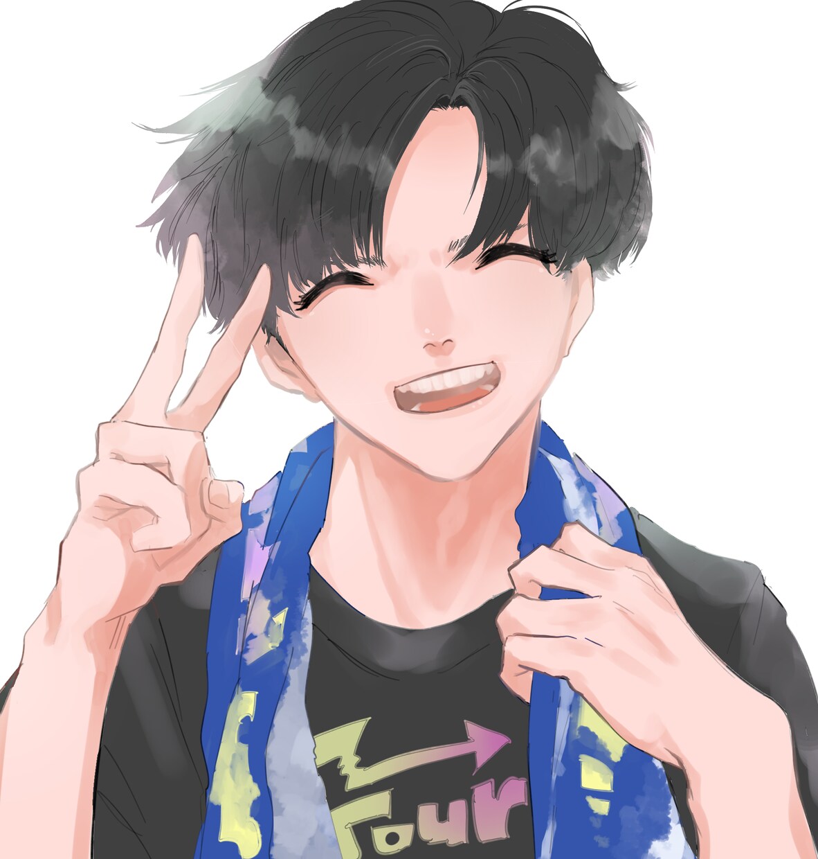 男性女性問わず厚塗り風SNSアイコン描きます 世界でひとつだけのあなたのイラストアイコンを作りませんか？ イメージ4