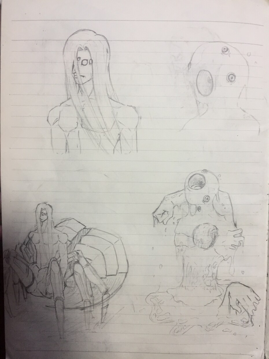 キャラ、モンスター、動物、などのラフ画を提供します デフォルメからクリーチャーまでなんでも描きます イメージ4