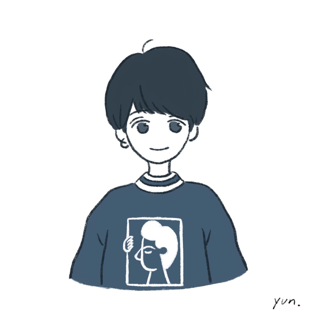 snsアイコンにおすすめします 似顔絵のかわいいイラストをしましょう！ イメージ5