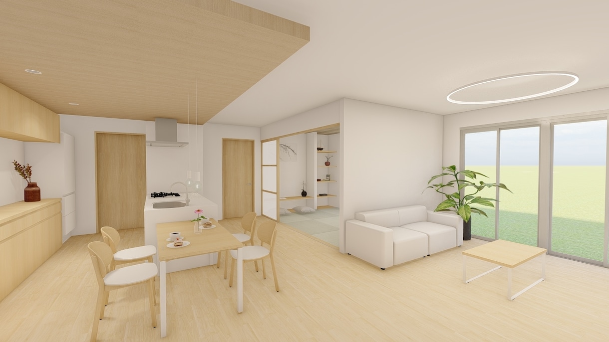 現役一級建築士が住宅等のイメージパースを作成します パースによる、悔いのない家づくりのお手伝いをいたします！ イメージ1