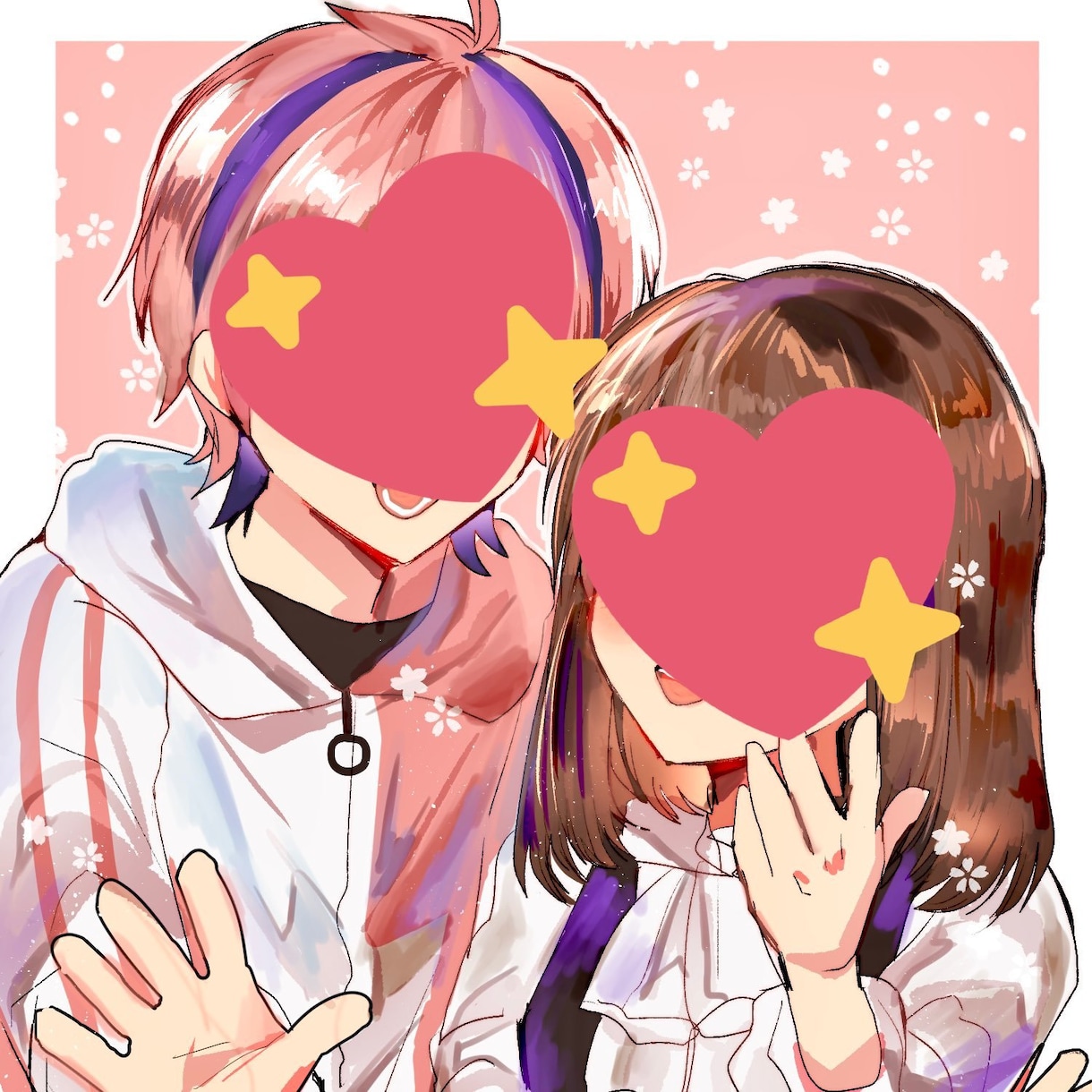 夢絵・カップルイラスト制作します バストアップのイラストを制作します。 イメージ2