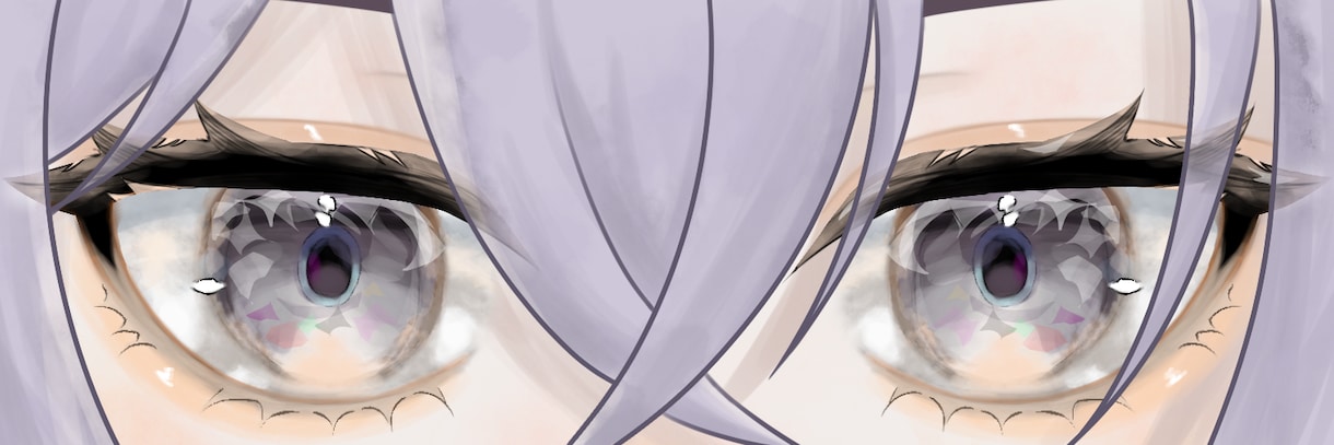 目のアップのヘッダーを制作します 素敵な目のヘッダーを描かせていただきます！ イメージ1