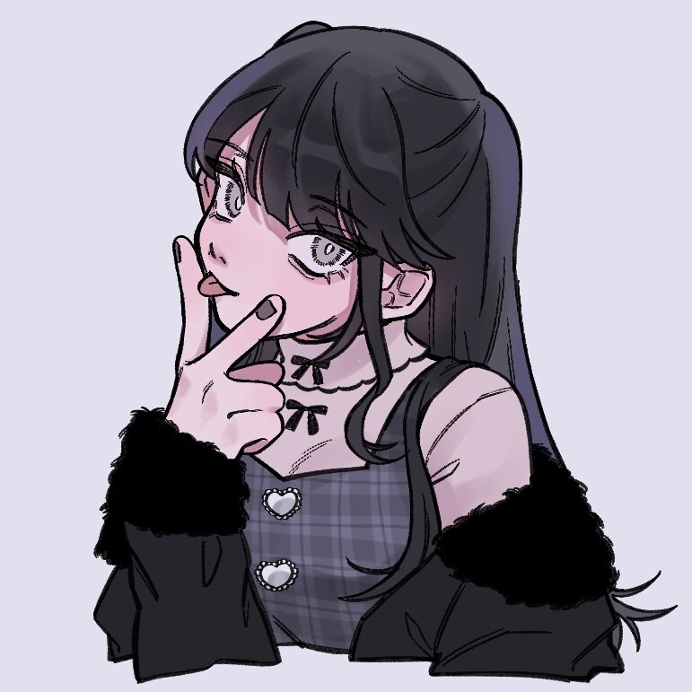 かわいいSNSアイコンお描きします キュートでダークな世界観のアイコン・イラストをお描きします！ イメージ5
