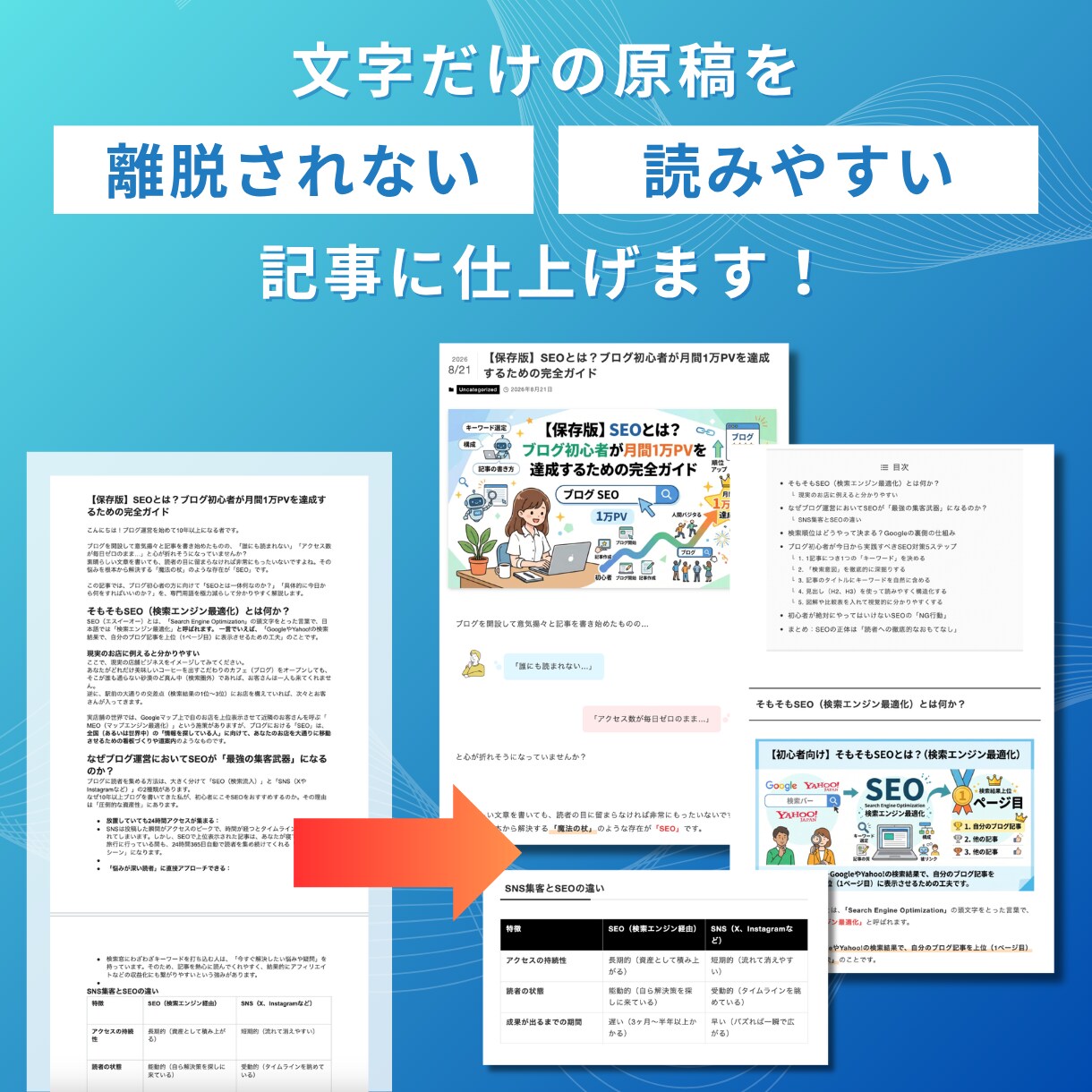 WordPressへの記事入稿、装飾を代行します 【サービス開始記念！】先着10名様限定！特別価格で対応！ イメージ3
