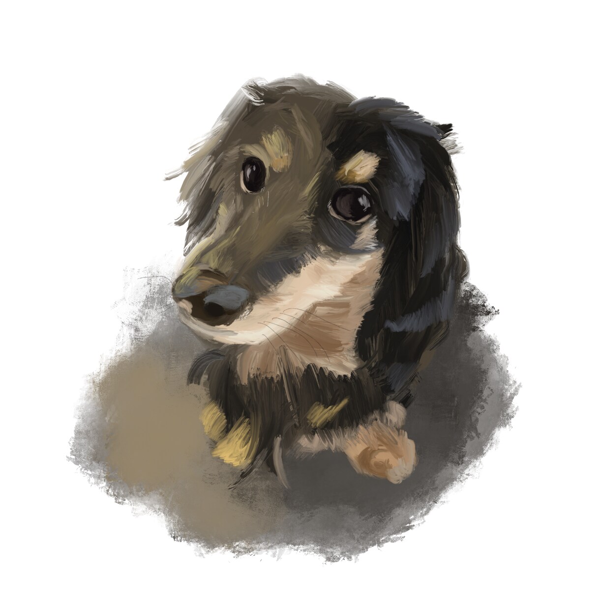 ペットの写真をそのままイラストにします あなたのうちの子をふわっと油絵風の可愛いイラストに！ イメージ1