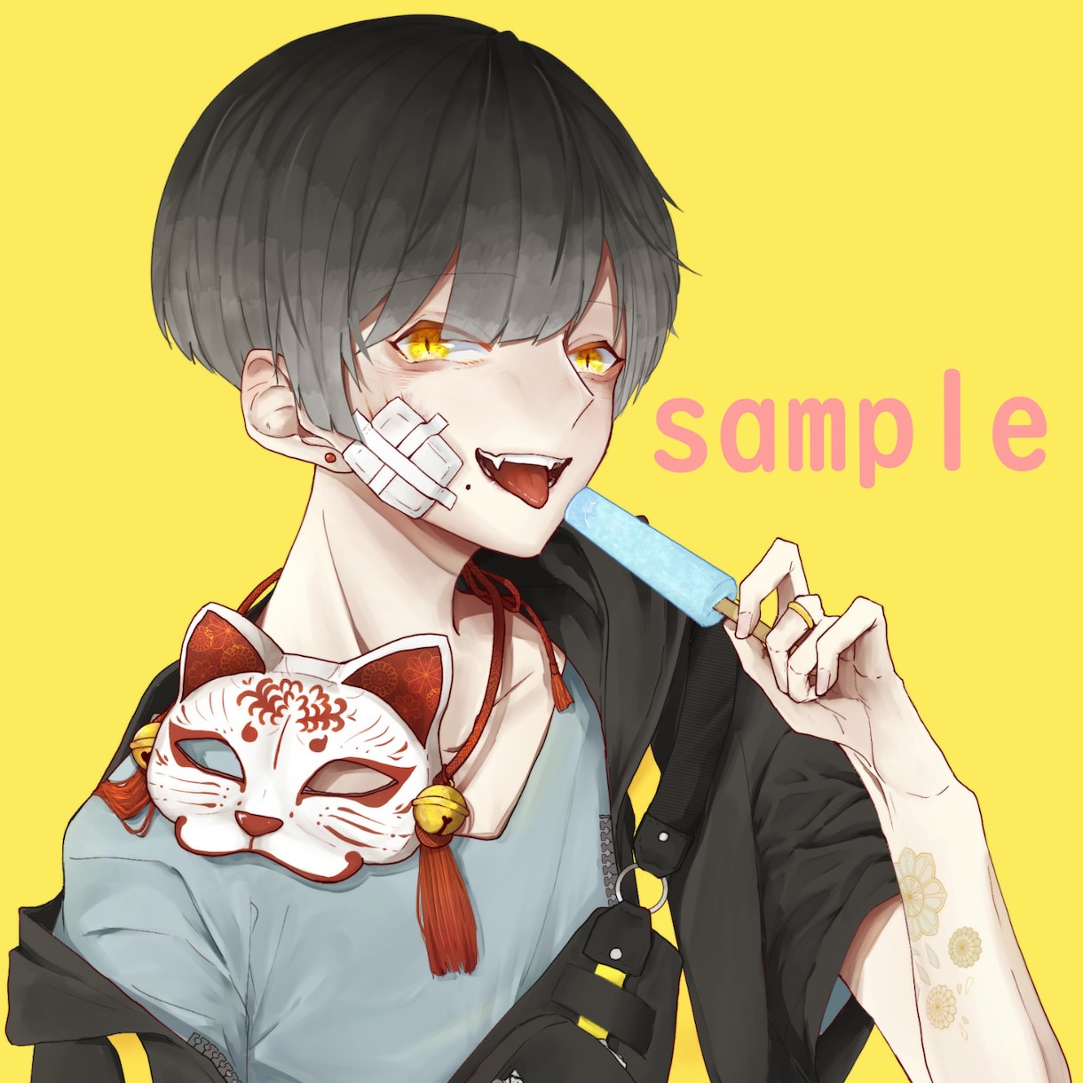 かっこいい男性キャラのアイコンをお描きします SNSで使用するアイコンを描かせてください！ イメージ1