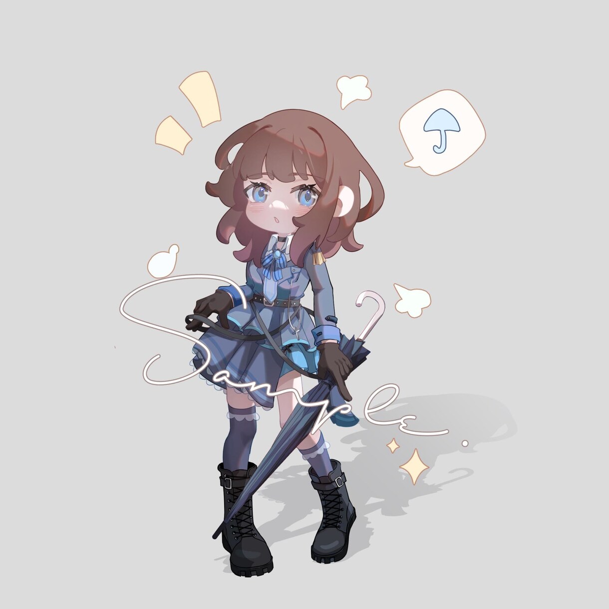 SDキャラクター立ち絵制作ます VUPのSDキャラに合わせのぬいぐるみデザインもできます イメージ3