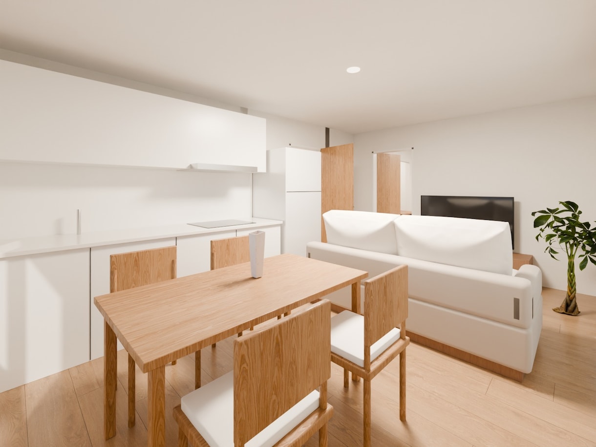 住宅のリアルな3DCG内観パースを制作します 住宅のリアルな3DCG内観パースが必要な方用です。 イメージ1