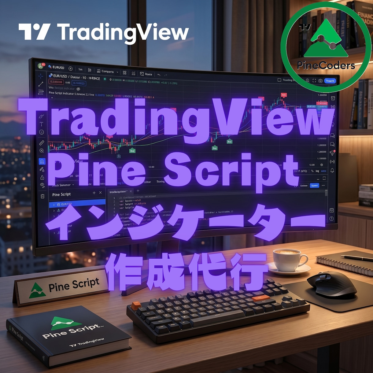 TradingView自動売買インジ作成代行します Pine Script、ストラテジー、修正、調整、機能追加 イメージ1