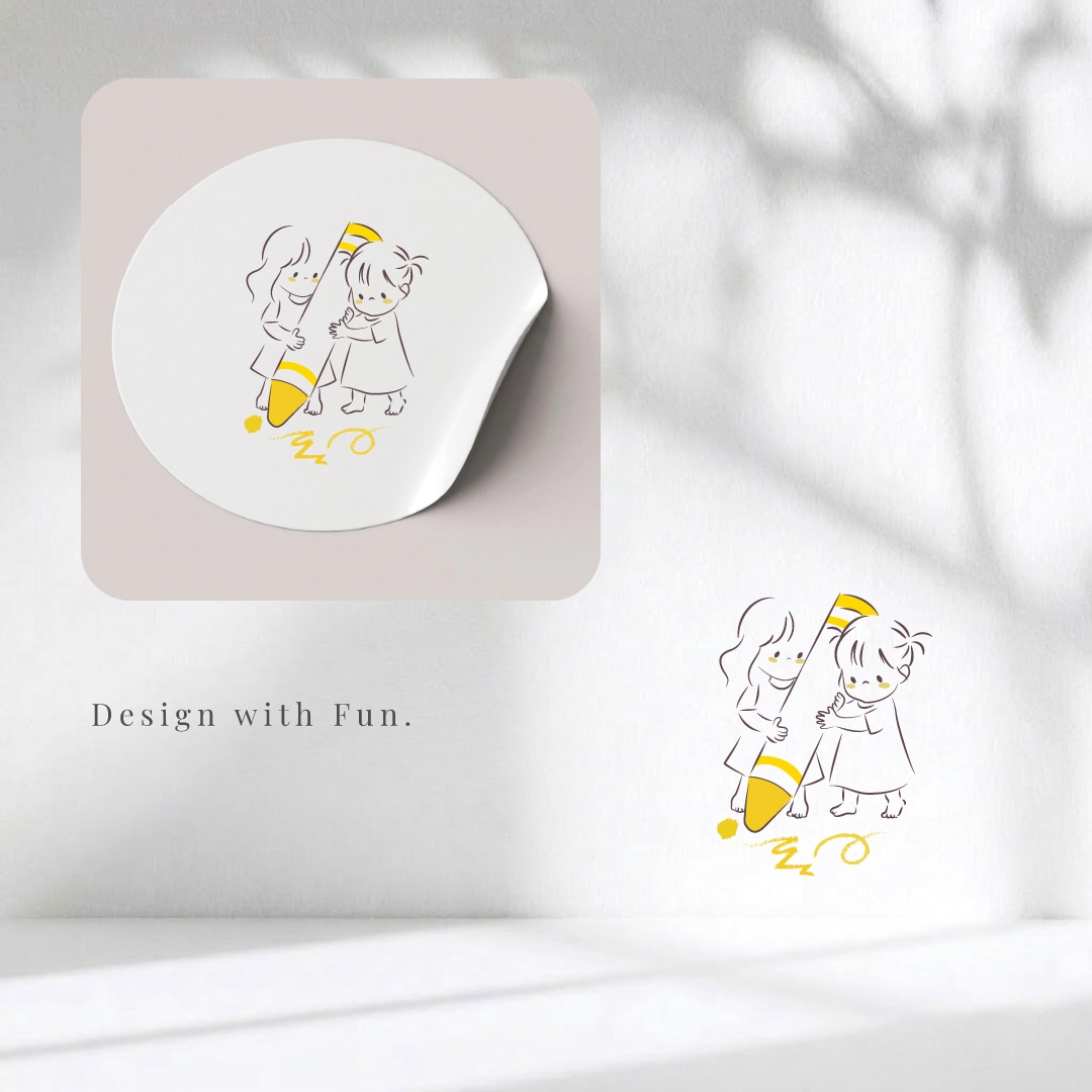 絵本のようなシンプルお洒落でかわいいロゴ作成します 名刺・看板・SNS等に＊カフェ・サロン・個人作家様実績多数！ イメージ7