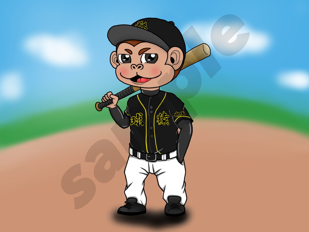 スポーツチームのキャラクター作成します ご希望ならユニフォーム着用も対応可 イメージ1