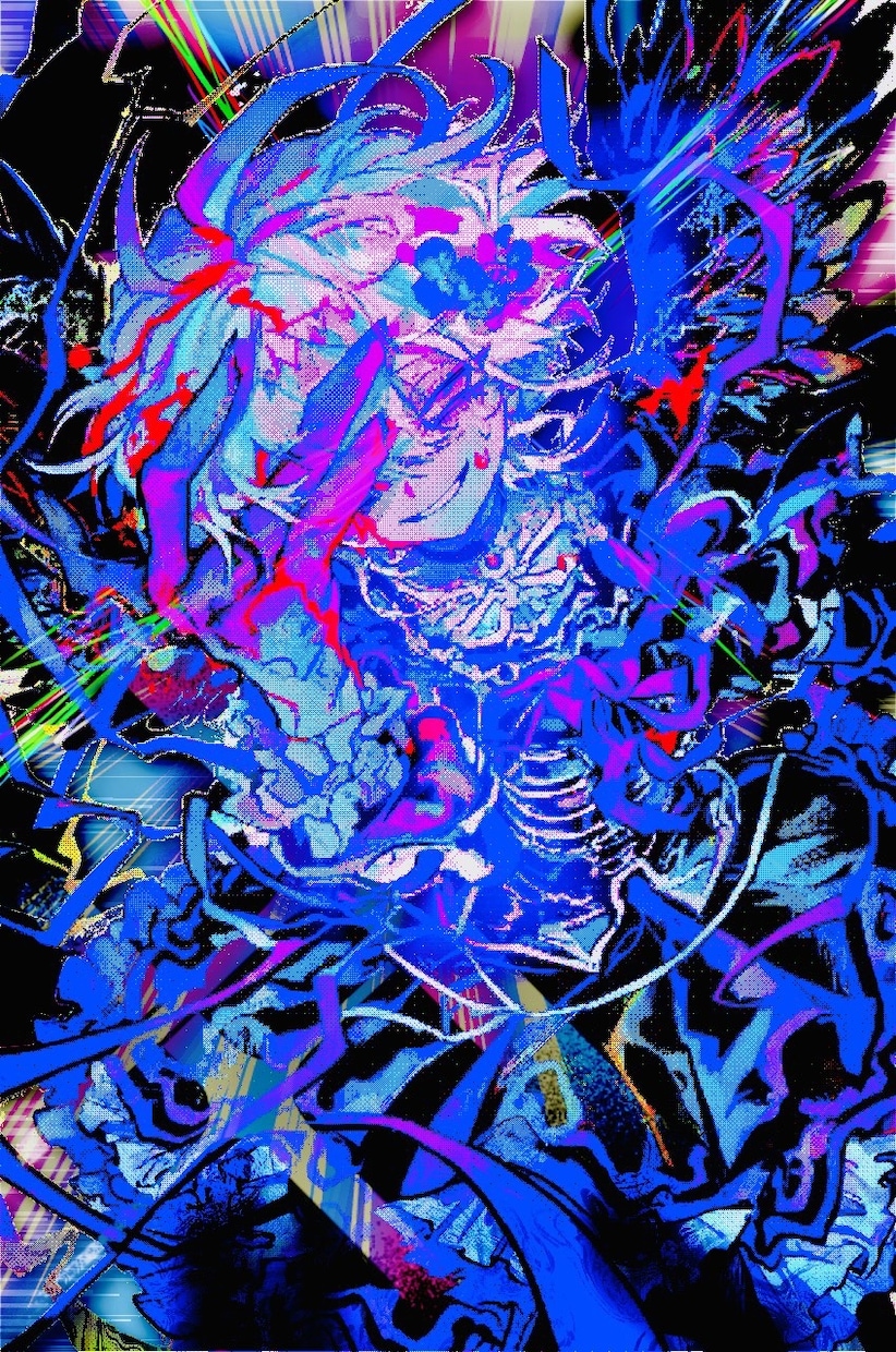 ダークでインパクト大な一枚絵イラストを描きます ダークで繊細なのに派手なビビット！？唯一無二を求めるアナタへ イメージ1