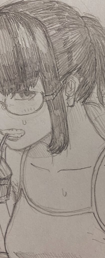 人の顔の絵（アナログ）描きます シャーペン、鉛筆等でのアナログでの作成です。 イメージ3