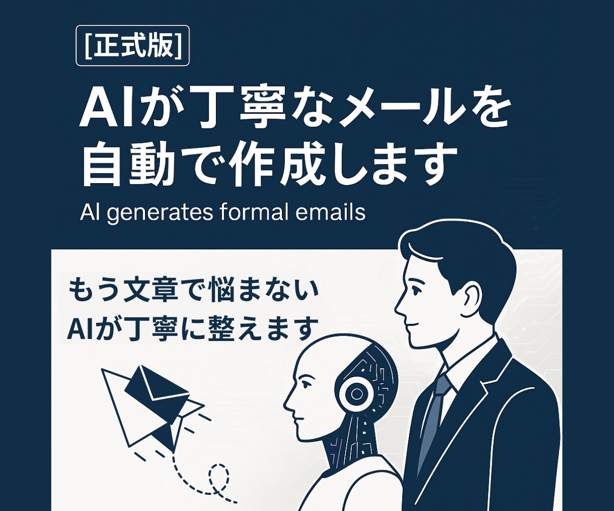 正式版|AIが丁寧なメールを作成します 1分で完成。GPT-5秘書が完璧なメールを仕上げます。 イメージ1