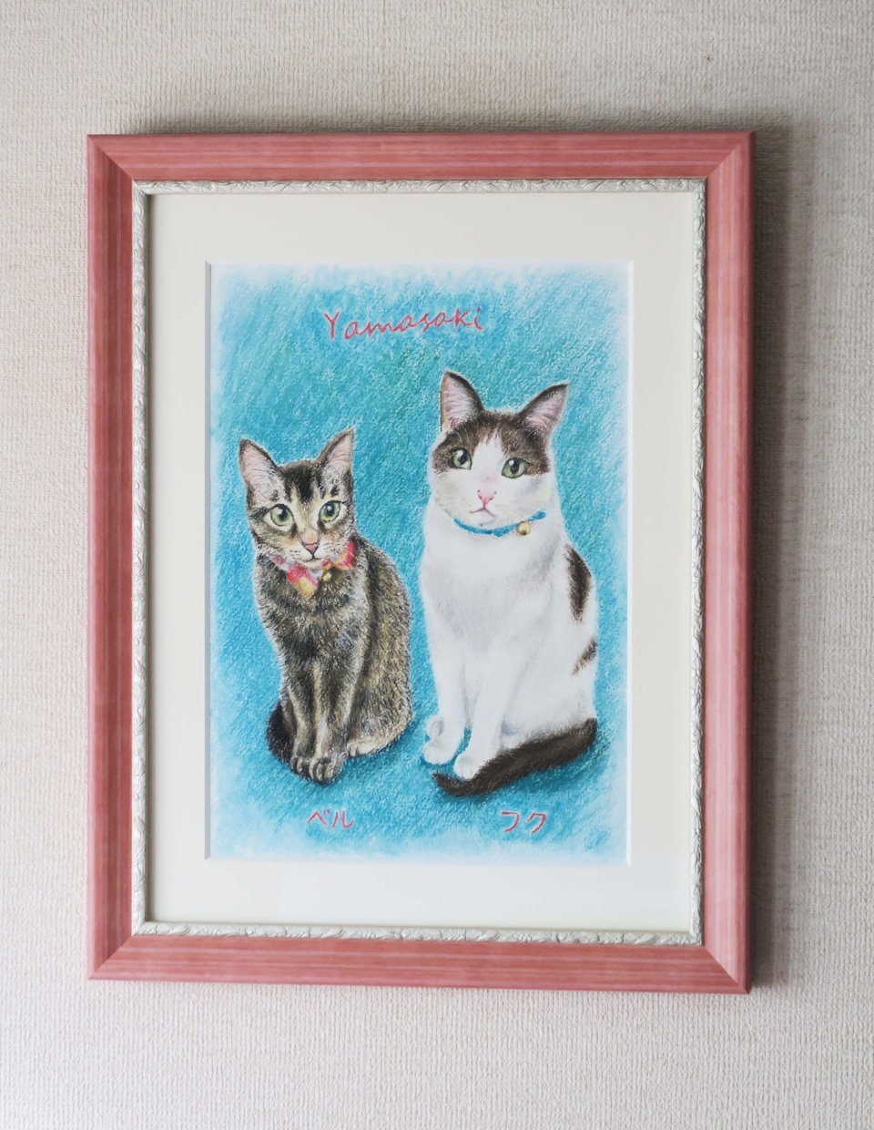 ふんわりパステル画で愛猫・愛犬の肖像画を描きます やわらかくやさしいタッチ♡愛情そのまま１枚の絵に！額縁付き イメージ8