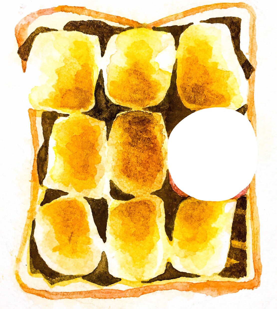 メニューの食べ物水彩画で描きます ほんわか暖かい絵柄で描きます。おしゃれなメニュー表に！ イメージ3