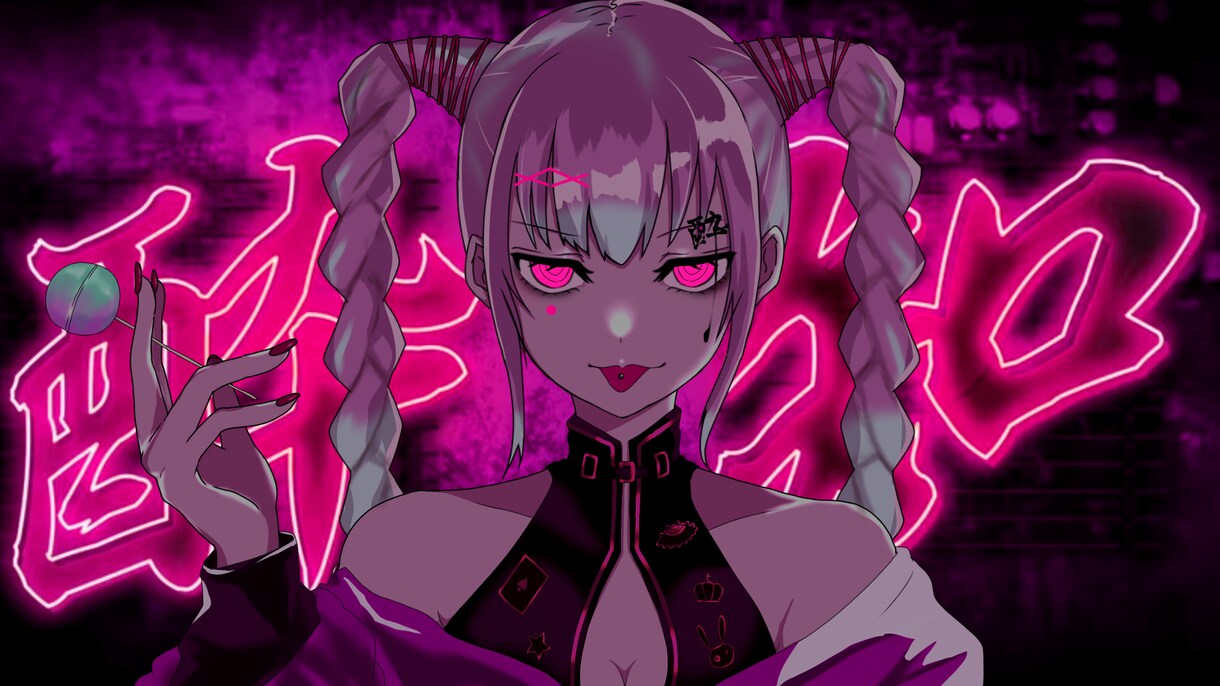 歌ってみた動画のイラストサムネ描きます 【最速納品】本家に近いタッチでのサムネを制作します【高クオ】 イメージ3