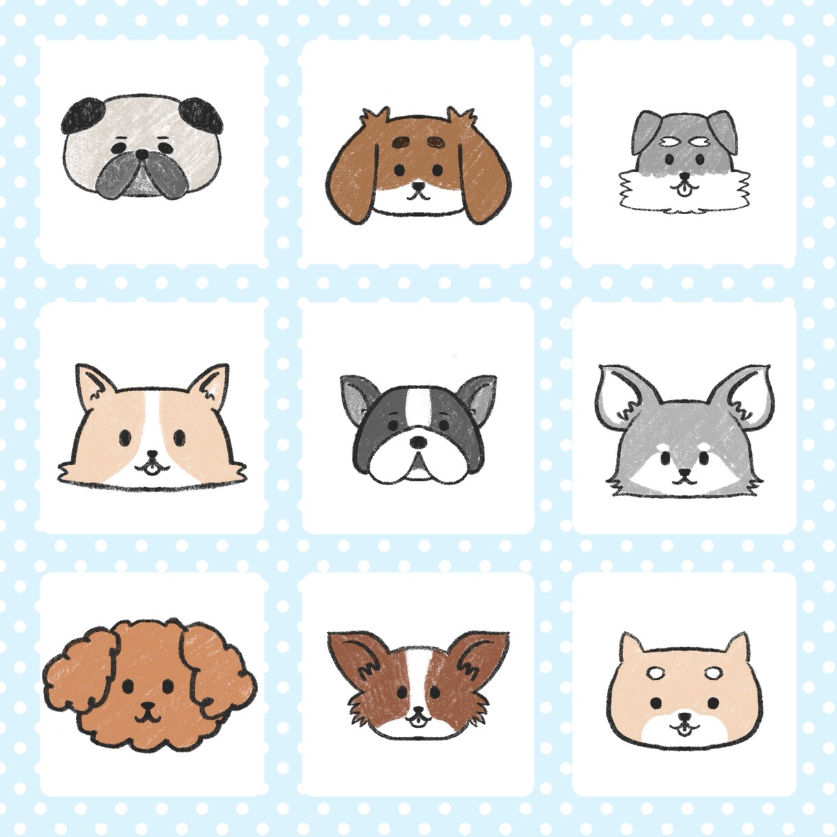 SNSアイコンに☆ゆるかわいいイラスト描きます やさしくほんわか＊ゆるかわイラストをSNS・名刺などに イメージ4
