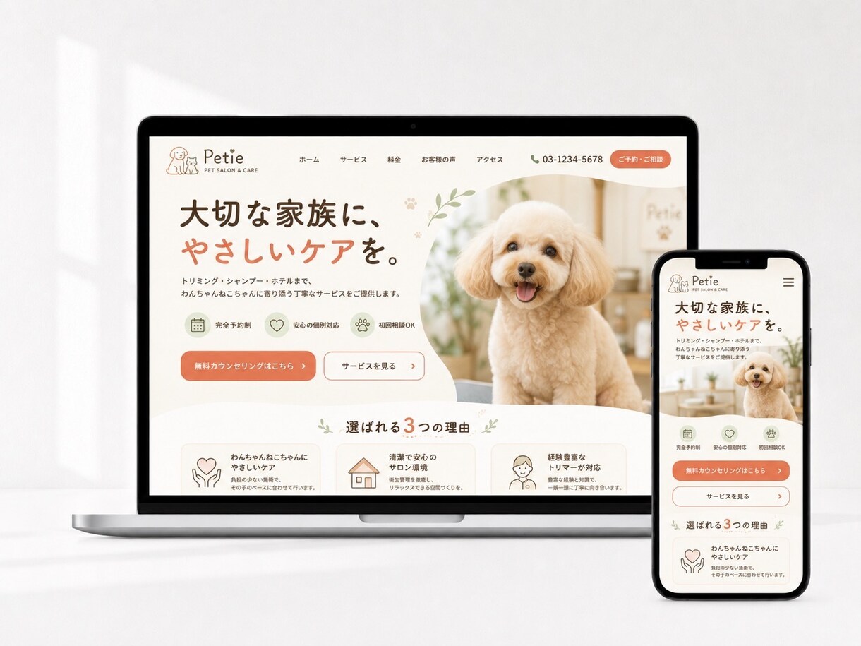 WordPressで魅力が伝わる1枚LP制作します 初めてのLP制作も、構成から丁寧にサポートします イメージ7