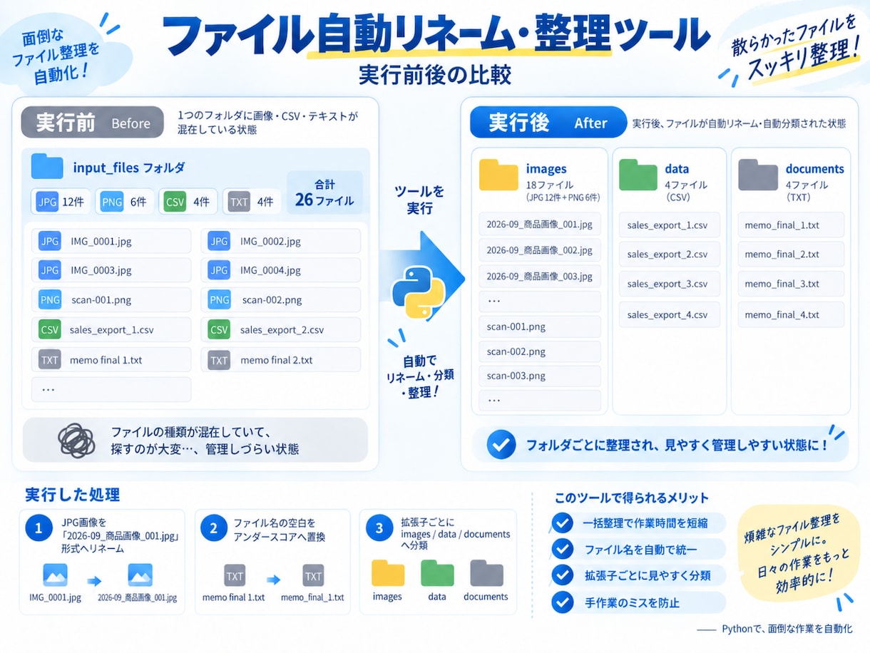 Excel・CSVの繰り返し作業を自動化します 面倒な集計・整形・転記をPythonで効率化 イメージ2
