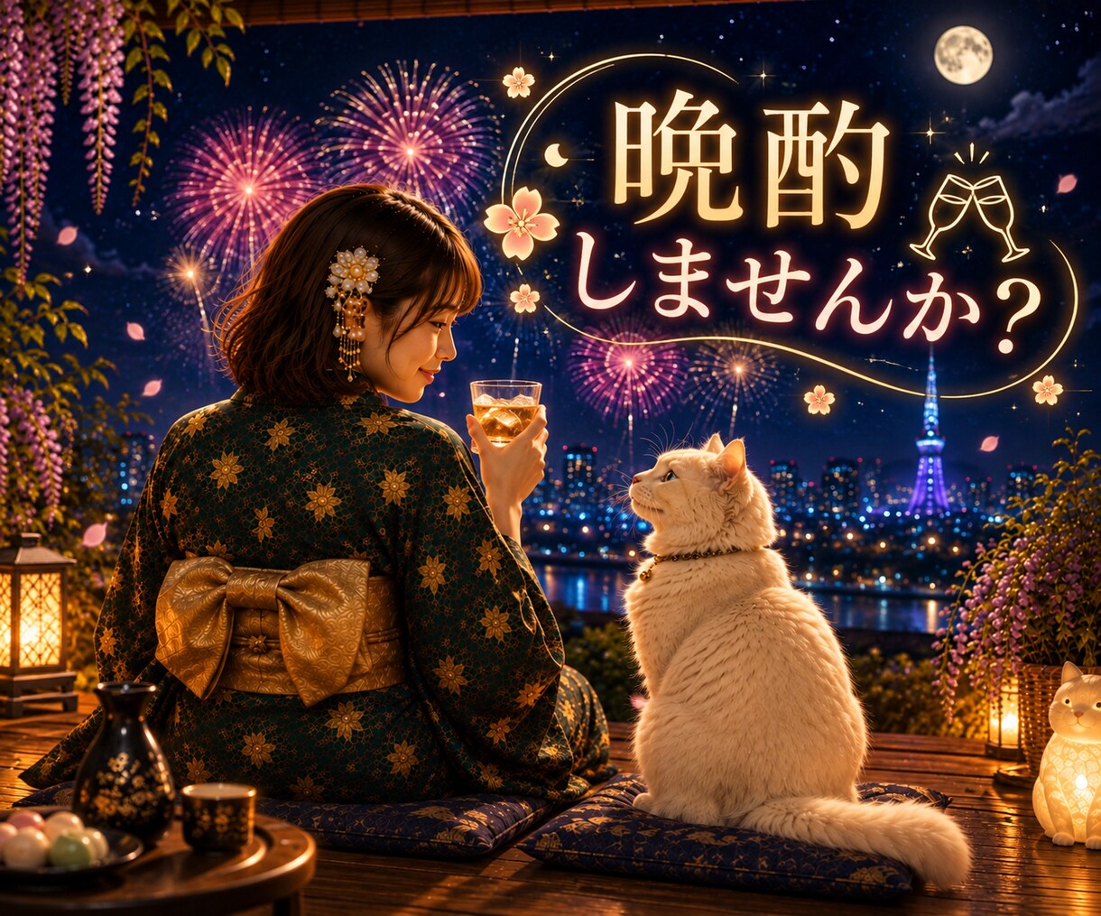 新しい季節の始まりに♡一緒に乾杯します 一緒にお酒を飲みながら楽しい時間を過ごしましょう✨ イメージ1