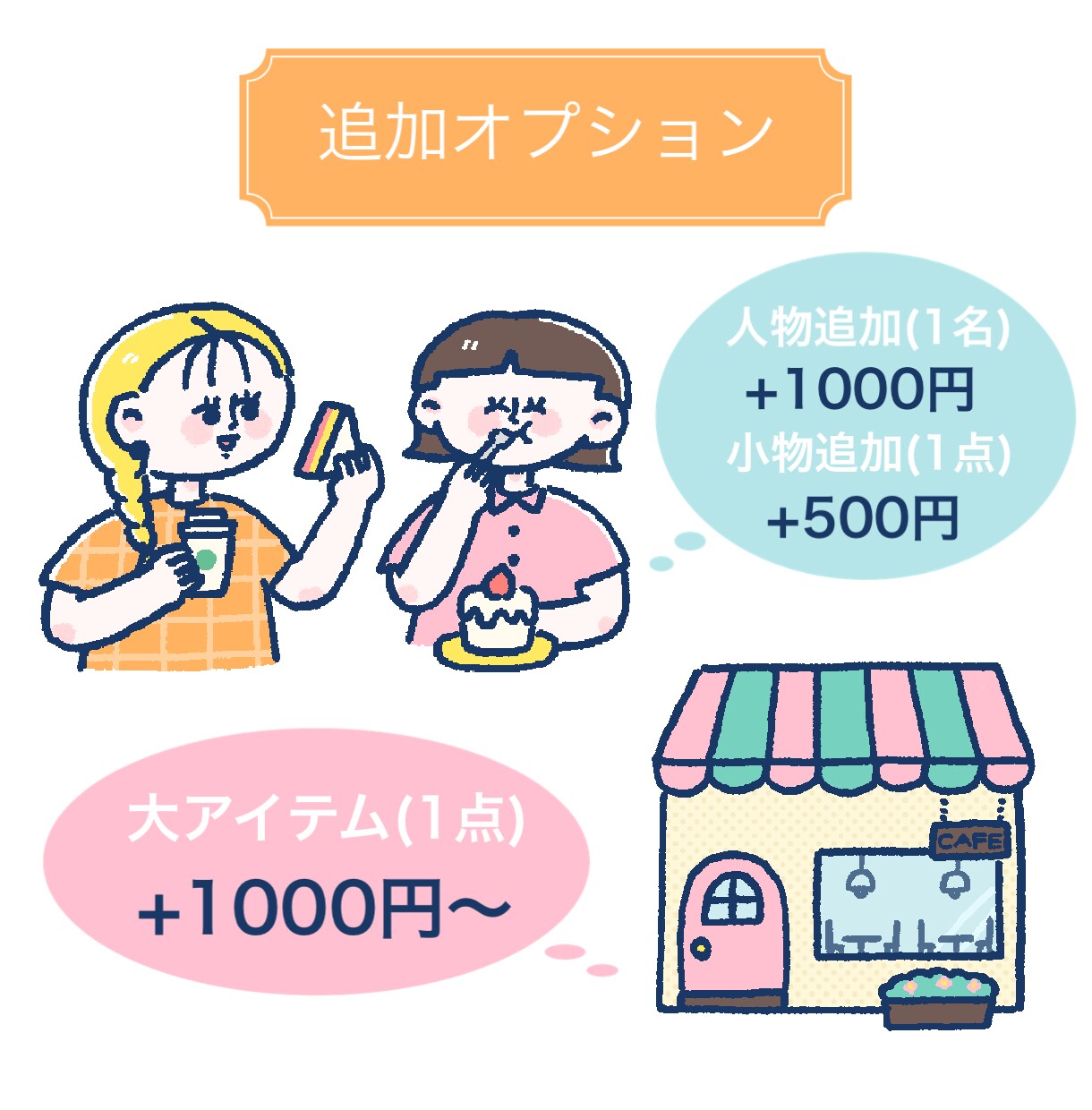 日常・カフェ系カットイラスト描きます 商用利用OK！webサイトや雑誌などの挿絵に！アイコンにも＊ イメージ4