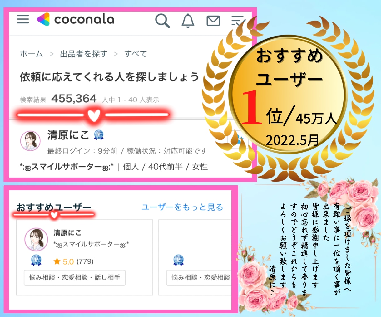 私のココナラページどう見える？感想とご提案をします 客観的な感想や改善点を知りたい方❗️ワンランクUPのお手伝い イメージ3