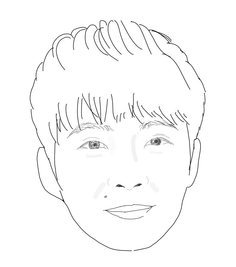 リアルな似顔絵お描きします リアルな似顔絵を線画で作成します。名刺やアイコン等にぜひ！ イメージ3