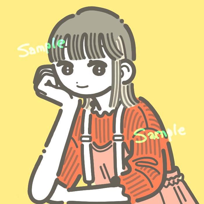 人物アイコン作成します SNSで使えるポップで可愛いアイコンイラスト イメージ4
