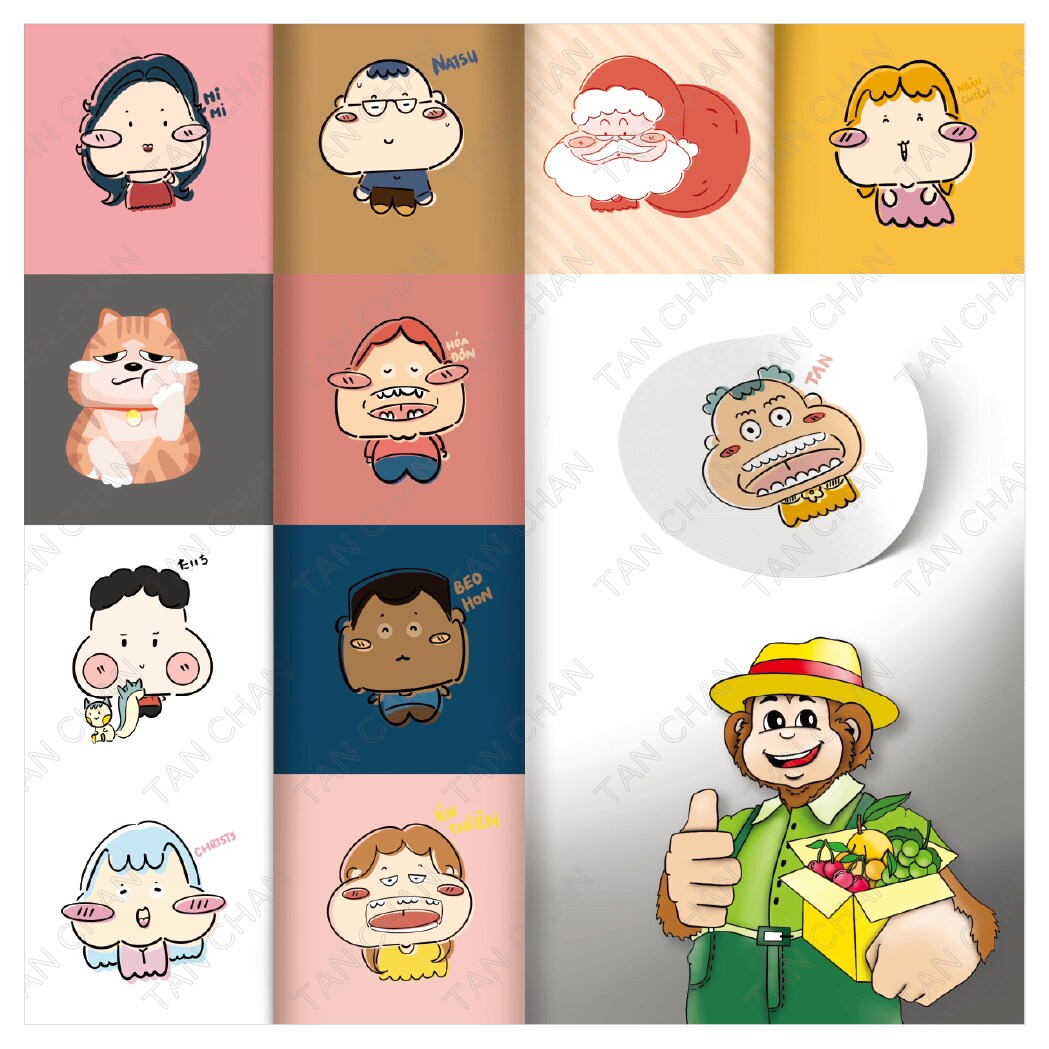 可愛いキャラクター作成します SNSアイコン、LINEスタンプにも利用可能！ イメージ7