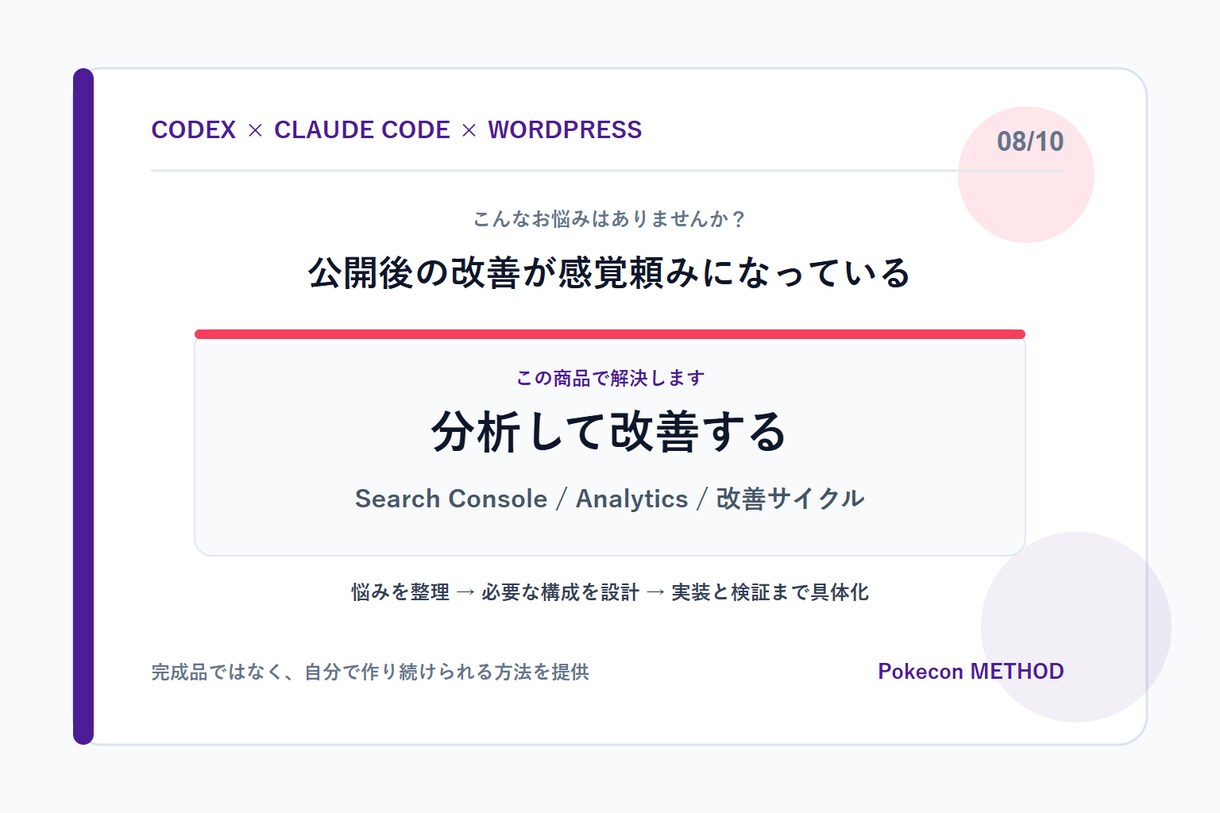 AIでどんなサイトも自分で作れるようにします 求人・予約・EC・会員まで会話だけで自由に構築 イメージ8