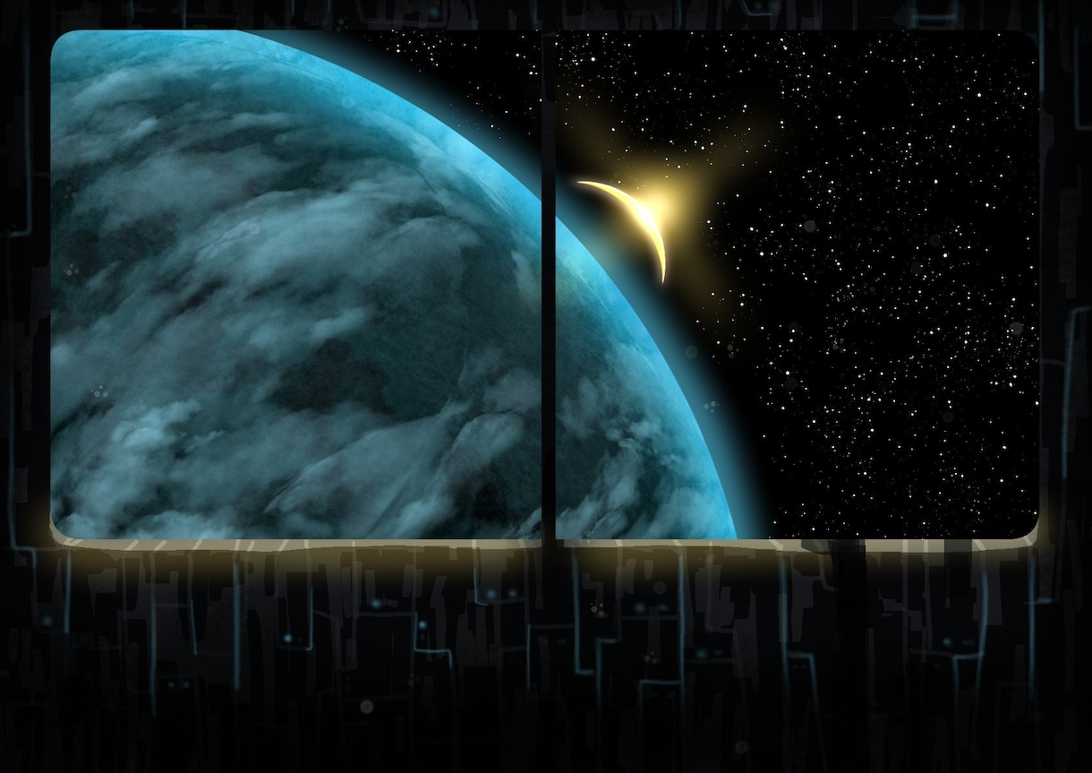 幻想的な背景イラストを承ります 星そして光の表現が少し、自慢です イメージ3