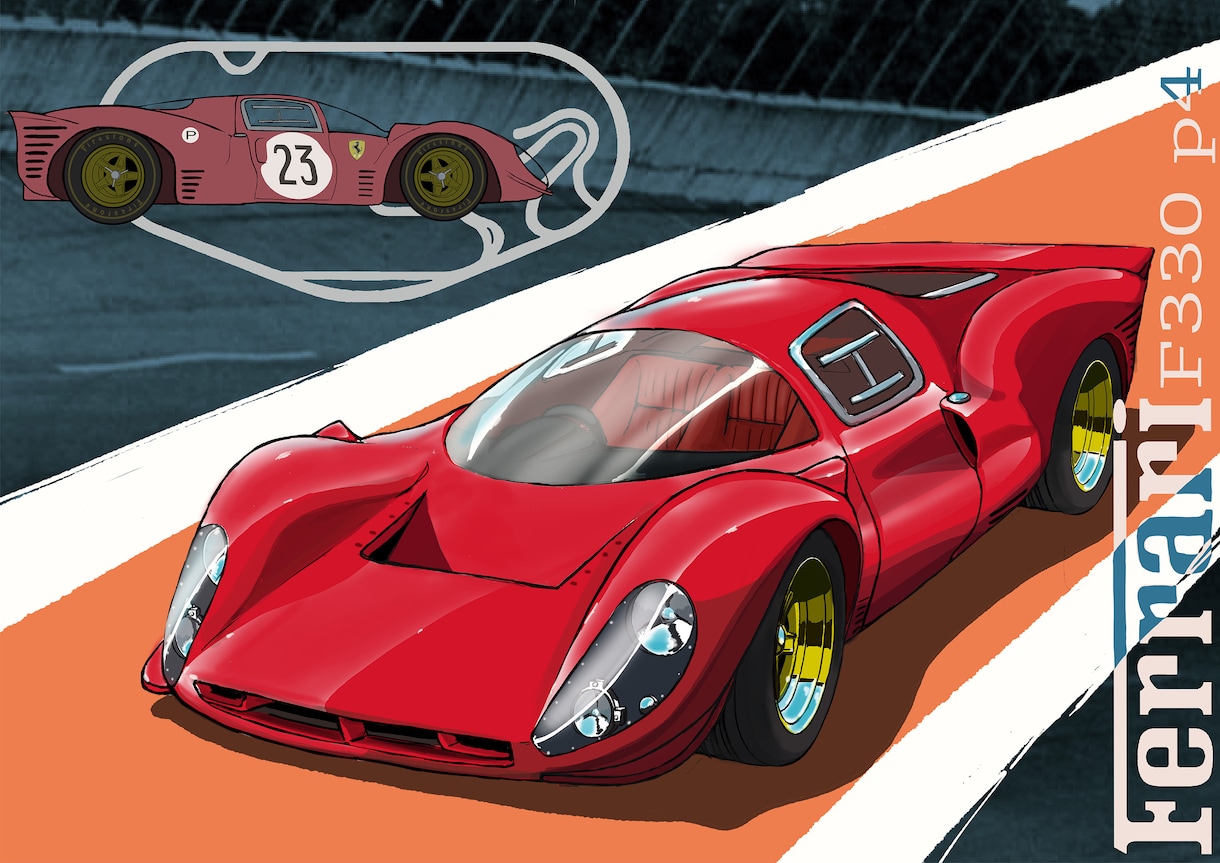愛車をデザインタッチで描きます あなたの愛車、理想の一枚に仕上げます。 イメージ3