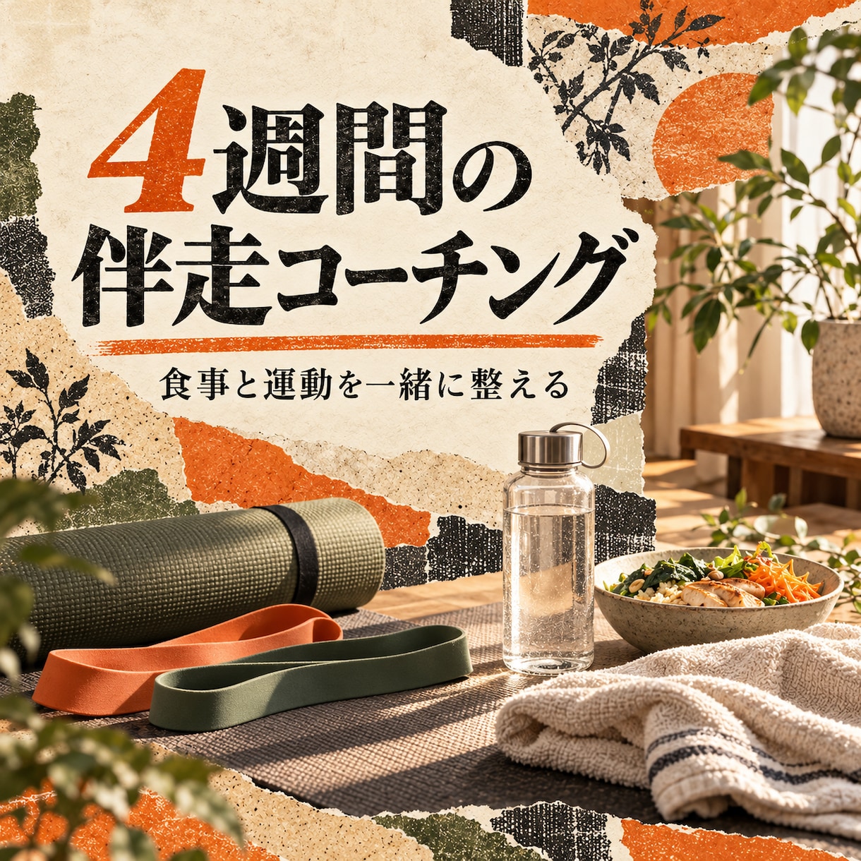 4週間で食事と運動を整えます 3児の父トレーナーが無理なく伴走 イメージ1