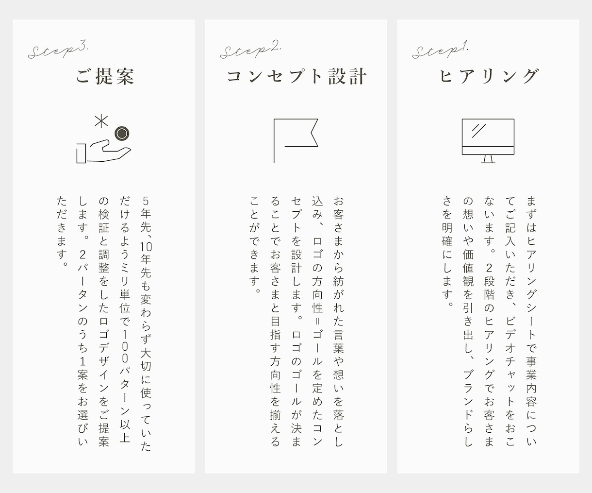 シンプルで洗練されたロゴデザインをご提案します 新しい門出をデザインという形でお手伝いをさせていただきます イメージ2