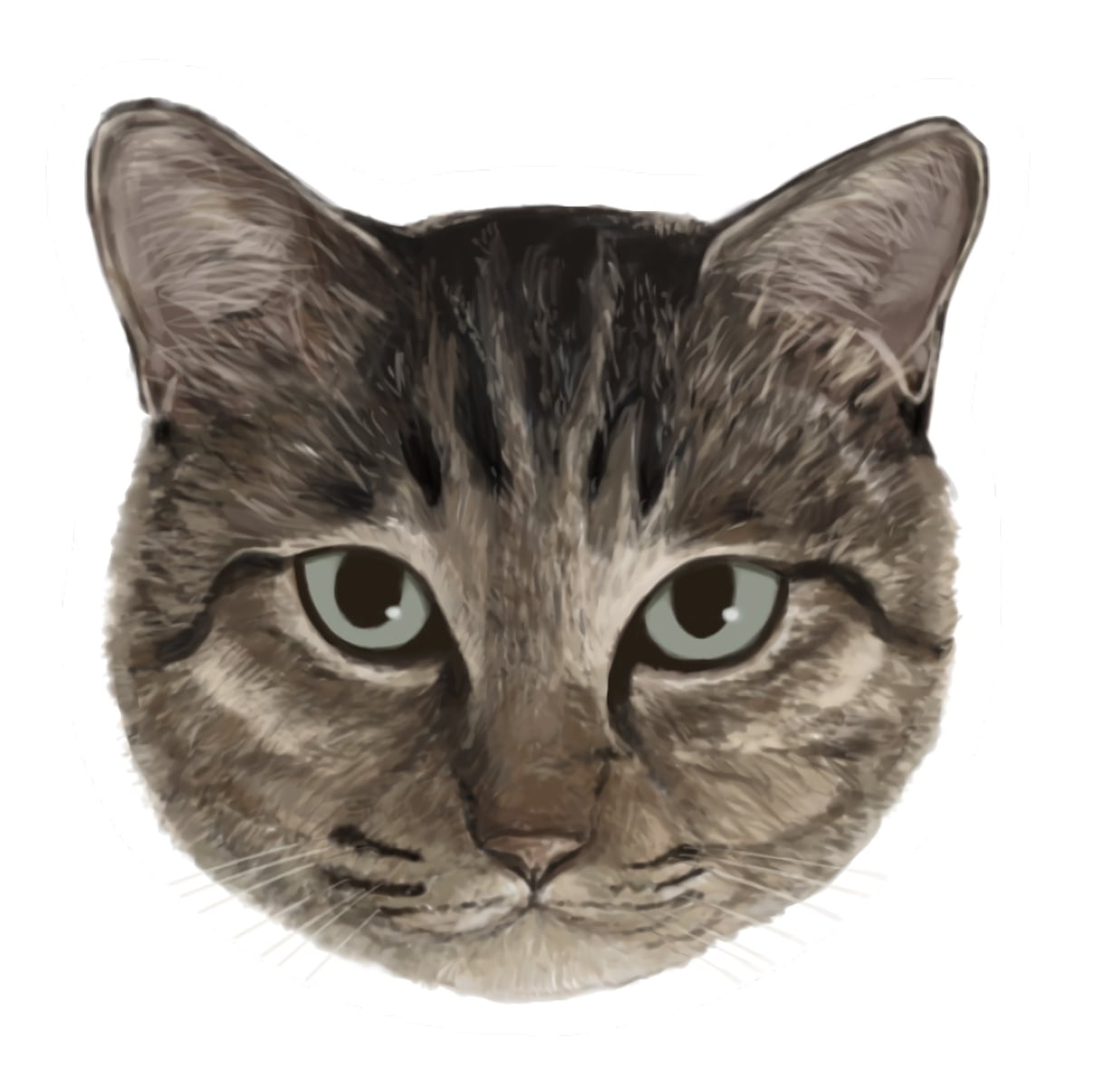 愛猫様の似顔絵をデジタルで描きます 愛猫様のグッズ化計画を後押しいたします!!! イメージ3