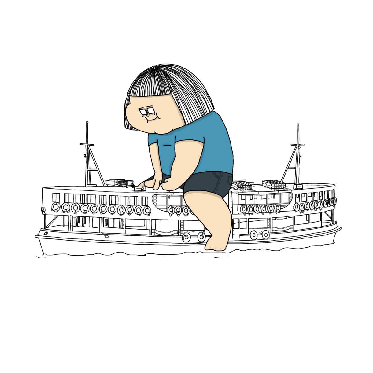 エピソードをゆるいイラストにします 日常の小さな出来事や思い出を、味のある一枚に イメージ5
