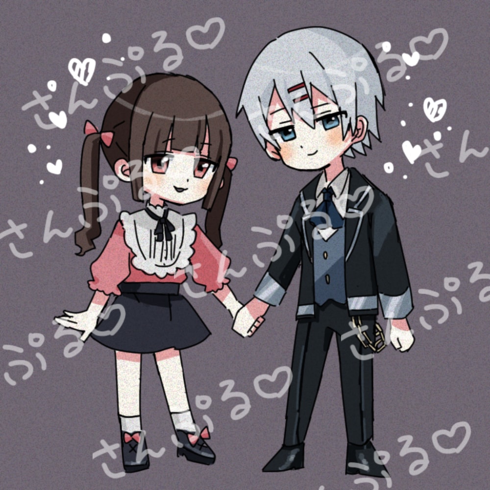 ちびキャラ夢絵、カップル絵を提供します 最短3日！可愛い、夢絵、カップル絵を提供致します！ イメージ1
