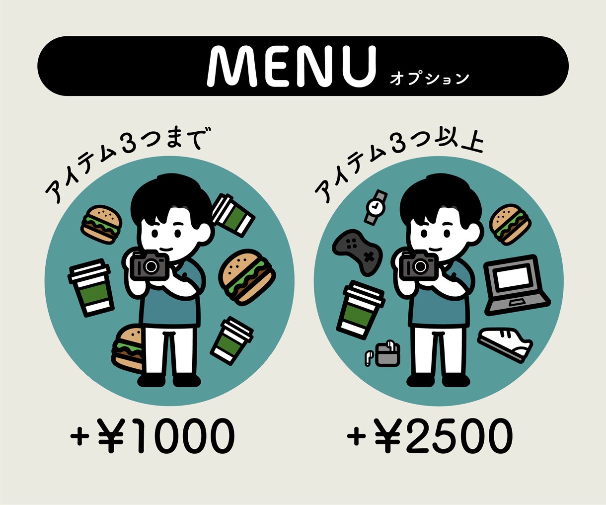 デザイン的で可愛い似顔絵描きます アイコン、名刺、プレゼントにおすすめです！ イメージ3