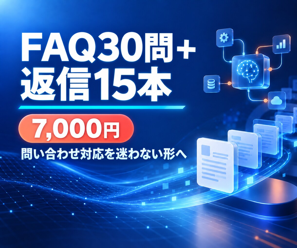 FAQと問合せ返信文をまとめます よくある質問と回答をすぐ使える形へ整理します イメージ1