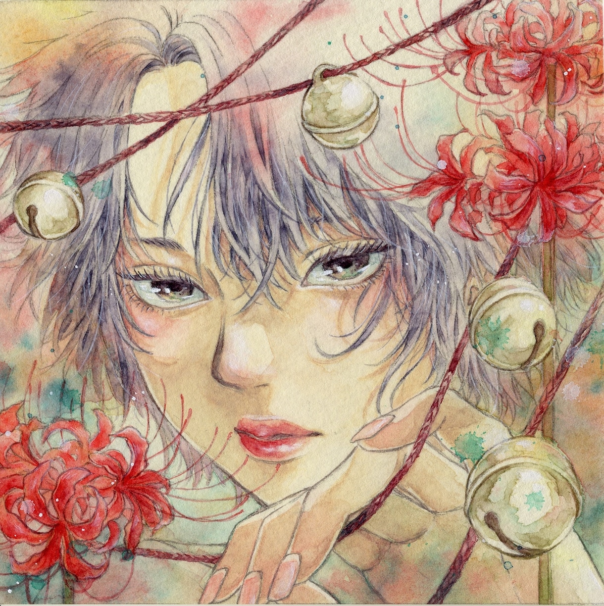 アナログで人物イラストを水彩で描きます 手描きのぬくもり、そのまま届けます。 イメージ2