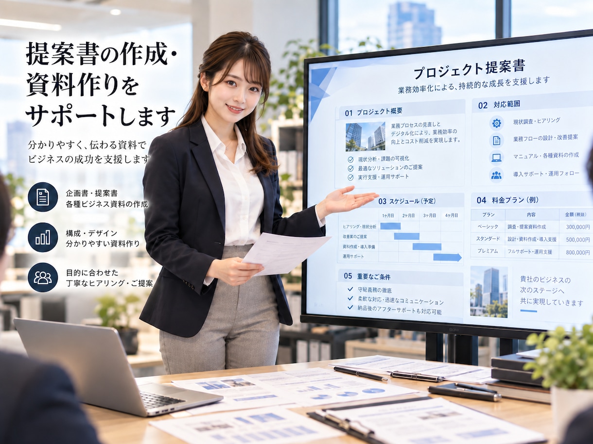 各種書類・見積書・申請書の作成をサポートします 実務で使える形に整理し、わかりやすく仕上げます イメージ1