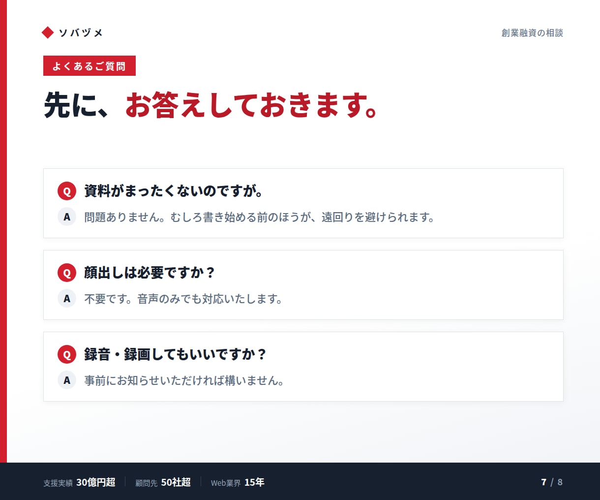 創業融資の通し方を実務ベースでお伝えします 公庫・保証協会/支援30億円超の実務家が対応 イメージ7